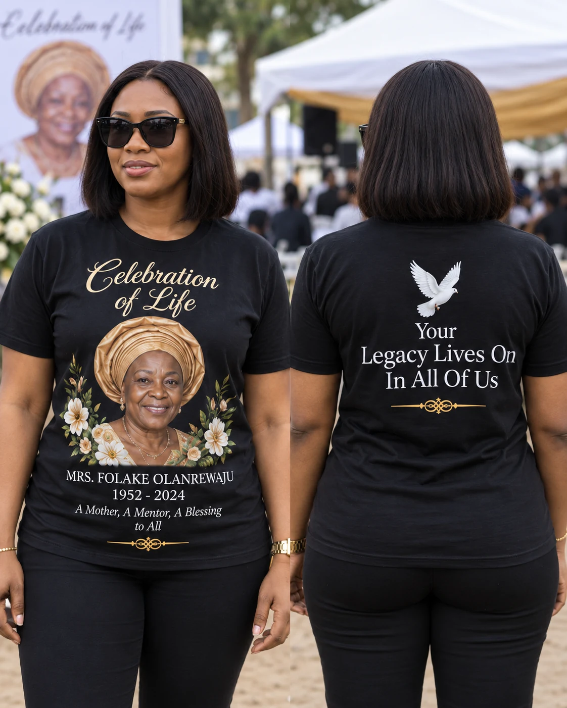 Celebration of life illustrative design